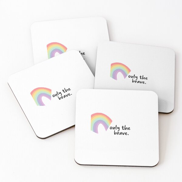 Item preview, only the brave rainbow  designed and sold by kristi designs.