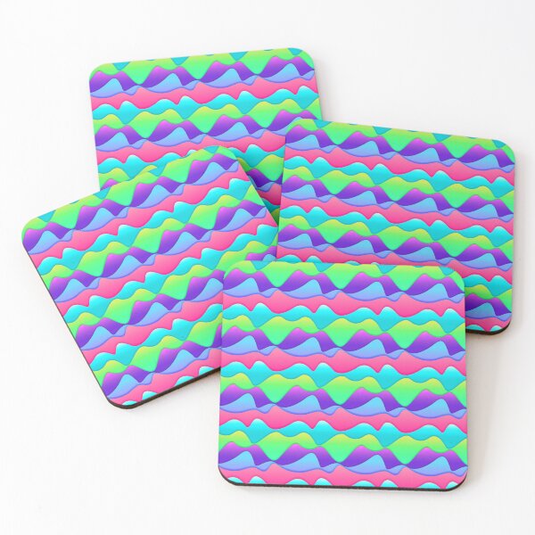 Item preview, Bright Psychedelic Abstract Rainbow Geometric Wave Pattern designed and sold by RLYGR8.