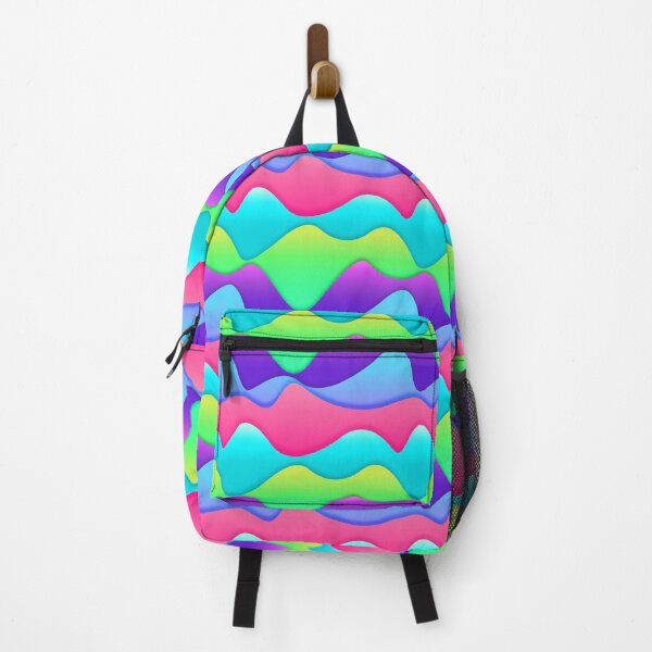 Item preview, Bright Psychedelic Abstract Rainbow Geometric Wave Pattern designed and sold by RLYGR8.
