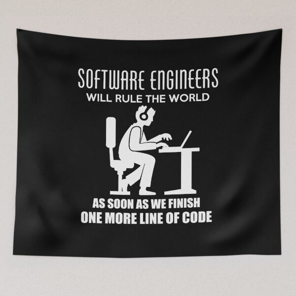 Item preview, Software Engineers will rule the world - Awesome Software Engineer Gift designed and sold by Teenation9.