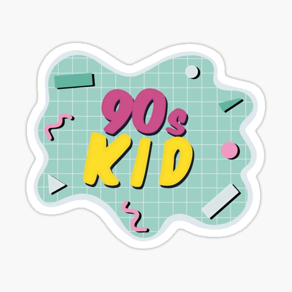 Retro 90s Kid Sticker For Sale By Oberemba Redbubble