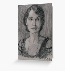 Lady Mary Josephine Crawley "Downton Abbey" Greeting Card