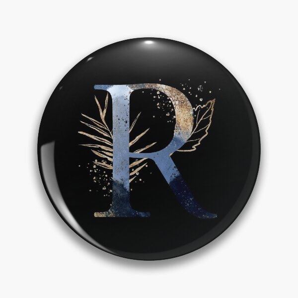 Item preview, Floral Initial Letter R, Monogram designed and sold by PinkLotusArt.