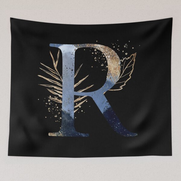 Item preview, Floral Initial Letter R, Monogram designed and sold by PinkLotusArt.
