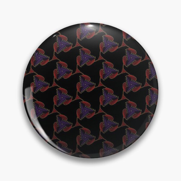 Item preview, Red Triad Ethnic African Wax Mosaic Fade Pattern designed and sold by Neo-African-Wax.