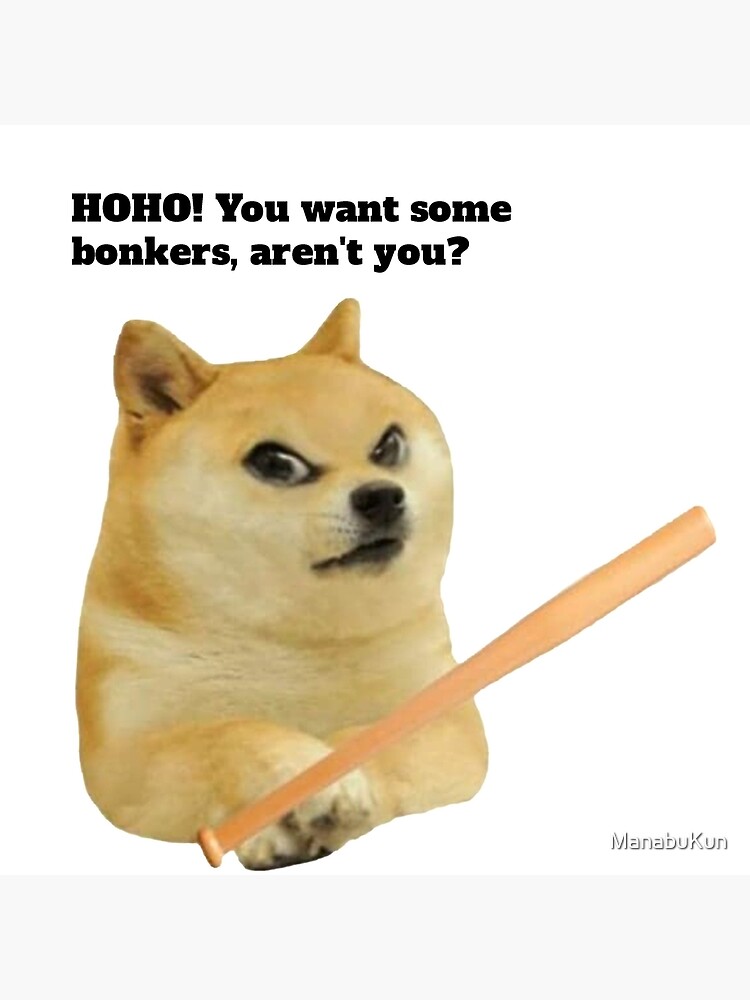 Doge Bonkers Art Board Print By Manabukun Redbubble