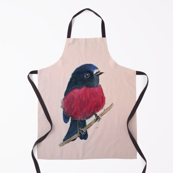 Item preview, Pink Robin bird artwork on pink background designed and sold by Jennifer Morcom.