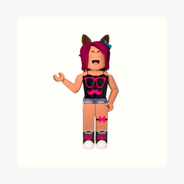 Roblox Girl Wall Art Redbubble - cute aesthetic cute roblox gfx girl face