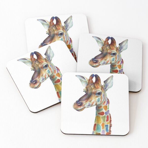 Item preview, Giraffe in Rainbow Colors designed and sold by Designs By Creation.