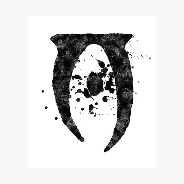 Skyrim Symbol Wall Art Redbubble