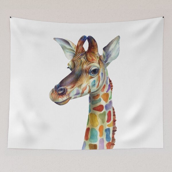 Item preview, Giraffe in Rainbow Colors designed and sold by Designs By Creation.