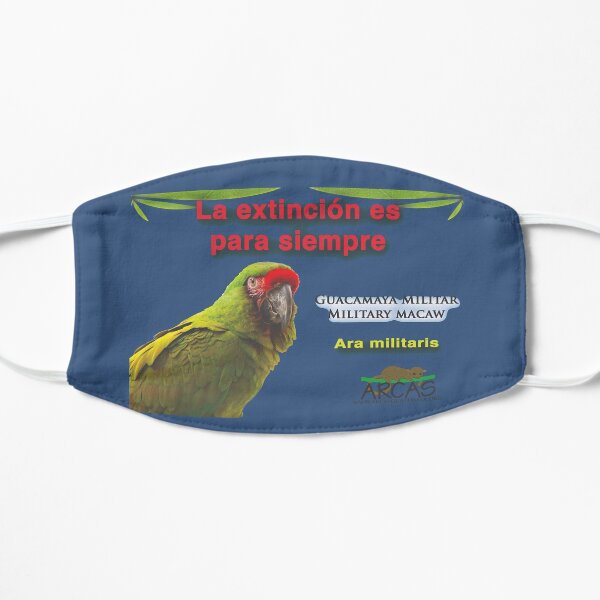 Extinction is for ever: military macaw Flat Mask