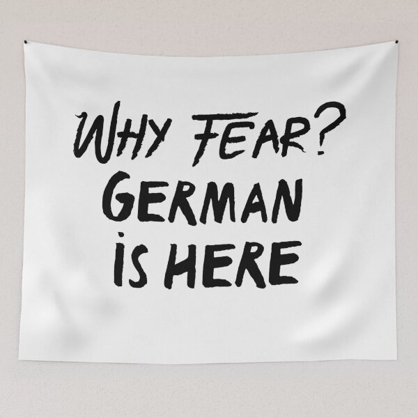 Item preview, Why fear? german is here (black) designed and sold by bumperapparels.