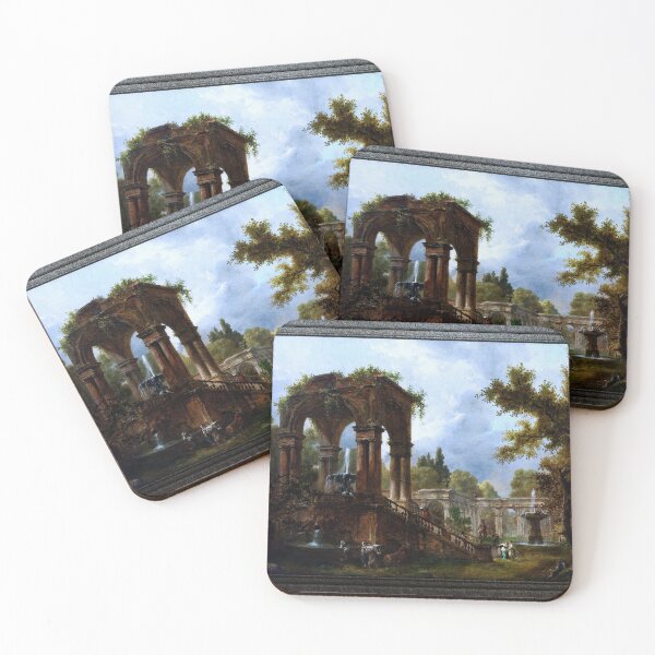 Aperçu de l'œuvre Landschaft Mit Temple Ruine Und Figuren par Hubert Robert Art classique Reproduction de maîtres anciens créée et vendue par Xzendor7 Digital Art Creations.