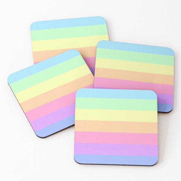 Item preview, Pastel rainbow pattern. Soft colours strips. designed and sold by iclipart.