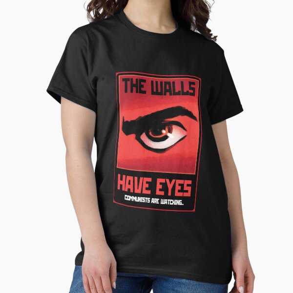 Vista previa del artículo con la obra «Las paredes tienen ojos (Color)», diseñado y vendido por Mercatus.