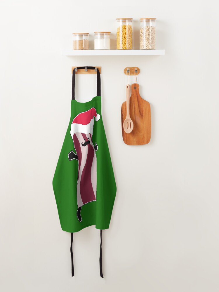 Apron, Santa Bacon designed and sold by Phoole