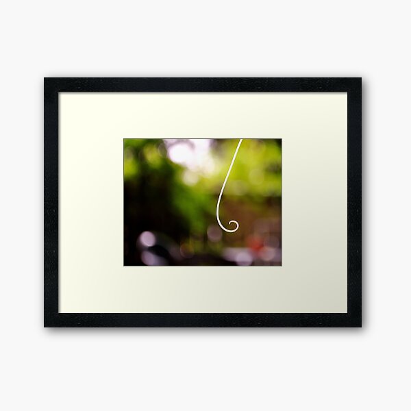 Pea shoot abstract Framed Art Print