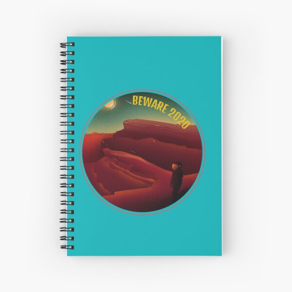Beware 2020 Covid Warning - Space Retro Vintage Spiral Notebook