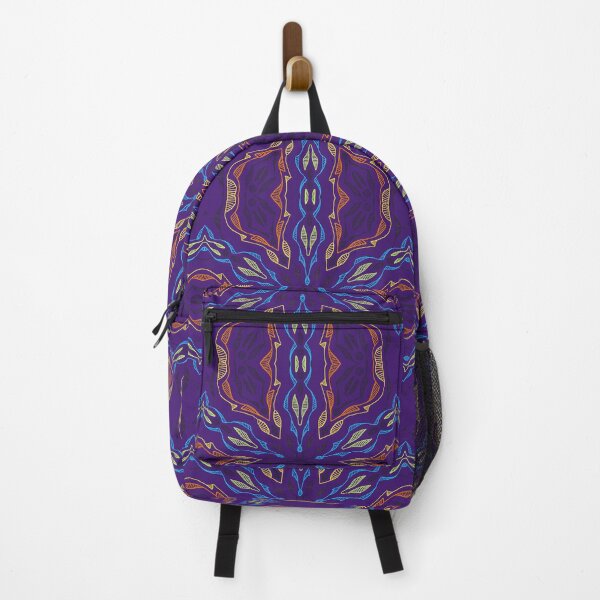 Item preview, Violet Flames Indonesian Ethnic Mosaic African Wax designed and sold by Neo-African-Wax.