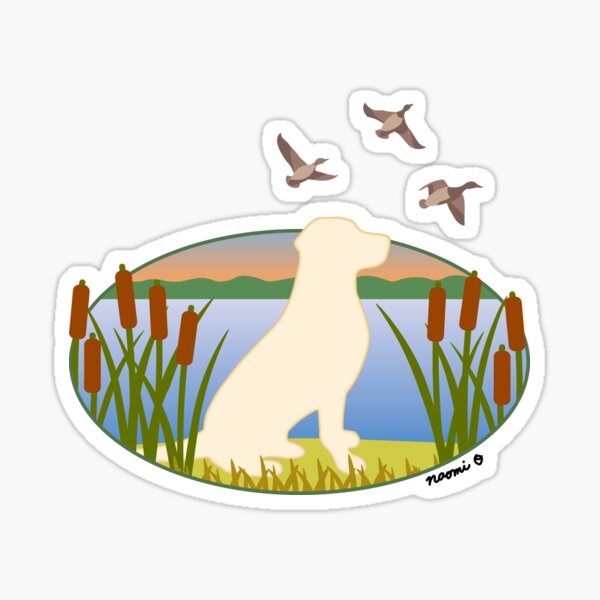 Artikel-Vorschau von Gelber Labrador Retriever Jagdhund Sonnenuntergang, designt und verkauft von HappyLabradors.