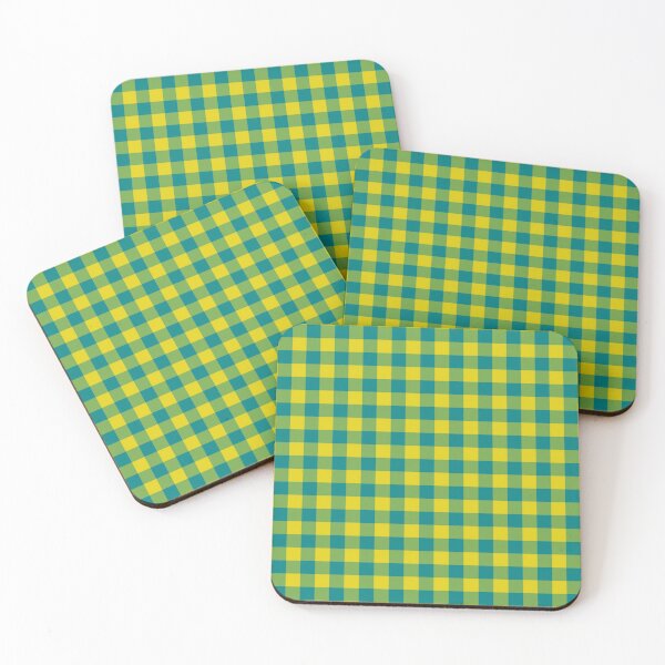 Item preview, Citrine & Teal Buffalo Plaid designed and sold by 89BLACK.