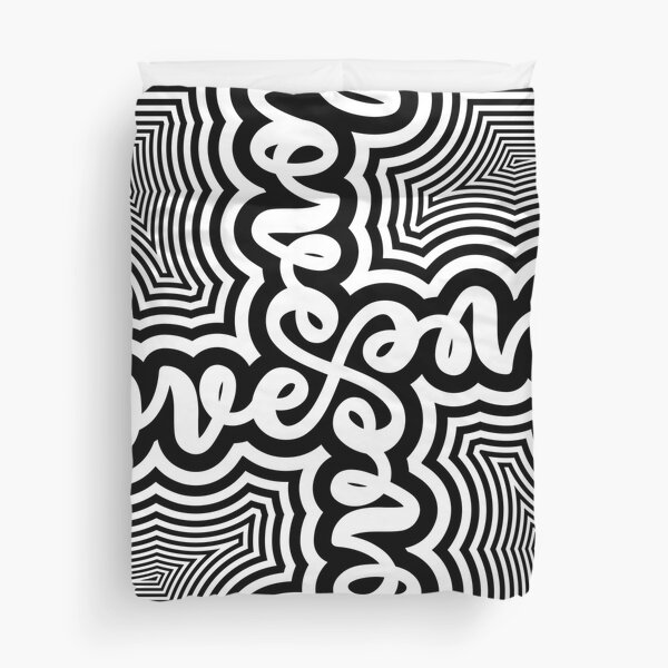 love optical Duvet Cover