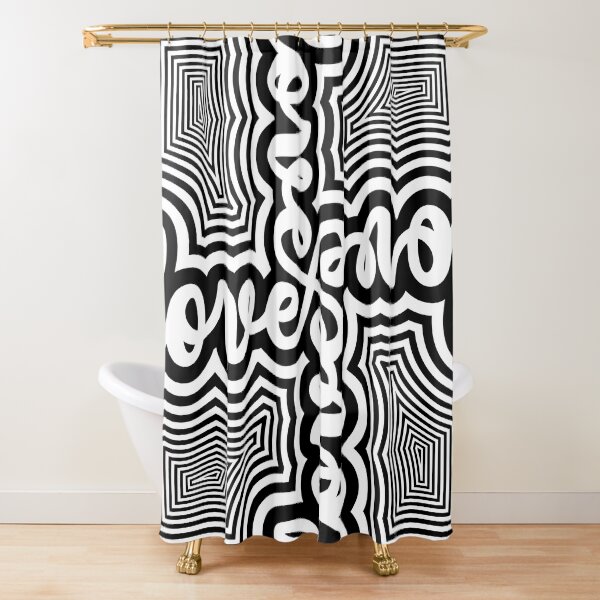 love optical Shower Curtain