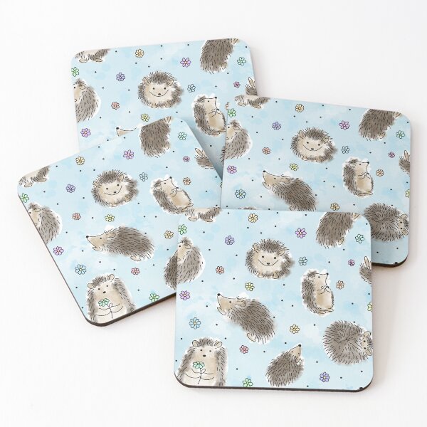 Item preview, Pastel hedgehog print designed and sold by Ingrid Miller.