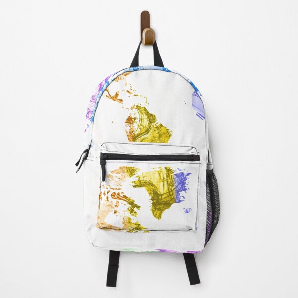 Item preview, World Map Water Splash Rainbow colors designed and sold by etkata4.