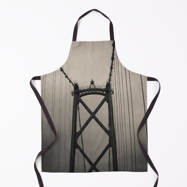 Item preview, Lions Gate Bridge Abstract Black And White designed and sold by etkata4.