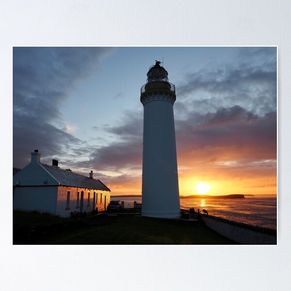 Item preview, Sunrise at Cantick Head Lighthouse self catering cottage designed and sold by Alan Mackinnon.