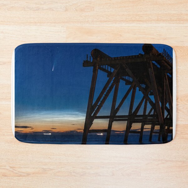 Item preview, Neowise Comet with Noctilucent Cloud at Steetley Pier designed and sold by John Stoves.