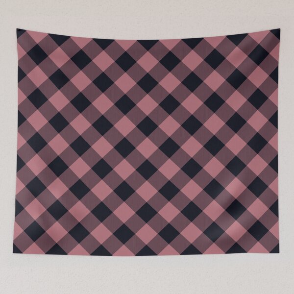 Item preview, Rose Gold & Dark Blue Cross Buffalo Plaid designed and sold by 89BLACK.