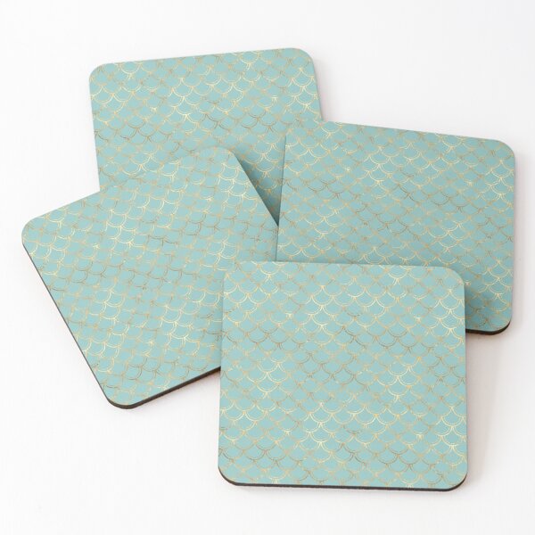Item preview, Blue Green Gold Mermaid Scales designed and sold by OliviaAndAva.
