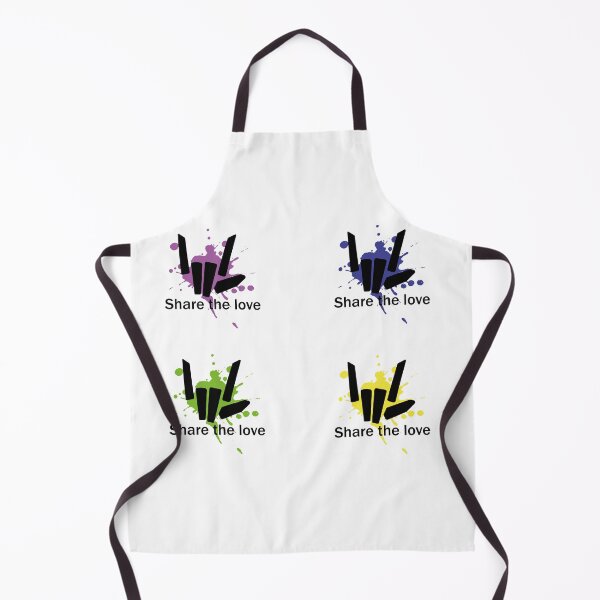 Item preview, Share the Love Yellow, Green, Blue and Purple Pack Stikcer Style designed and sold by tinypurpleland.