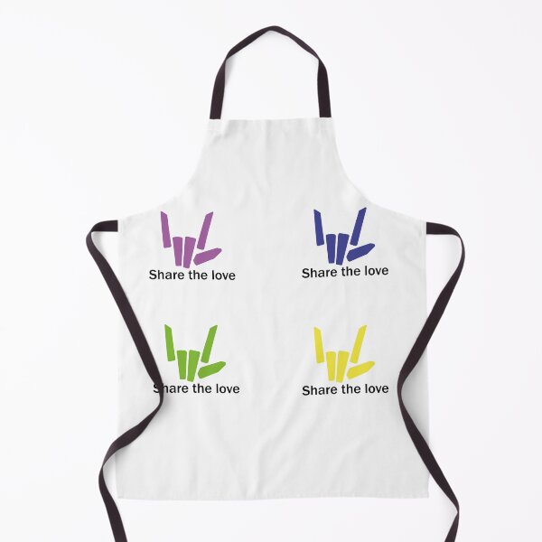 Item preview, Share the Love Yellow, Green, Blue and Purple Pack Sticker Style designed and sold by tinypurpleland.