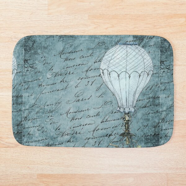 Item preview, Retro Hot Air Balloon Design with Cursive Writing designed and sold by critterville.