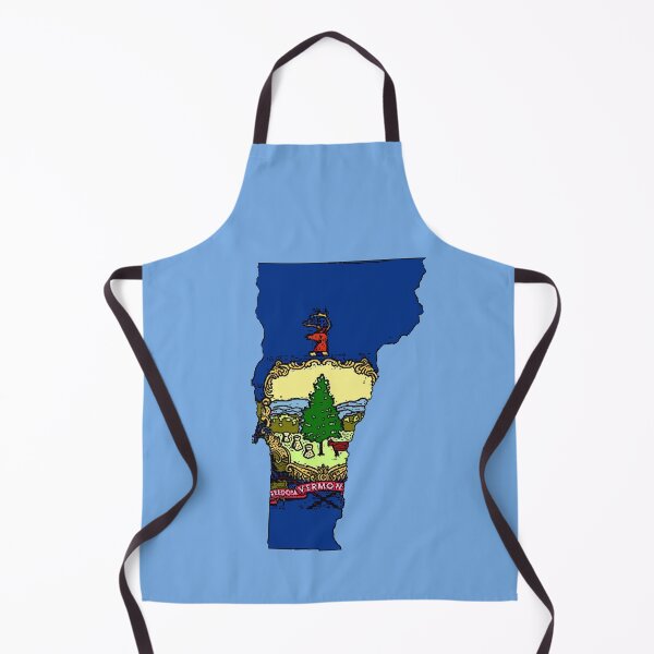 Item preview, Vermont Map With Vermont State Flag designed and sold by Havocgirl.