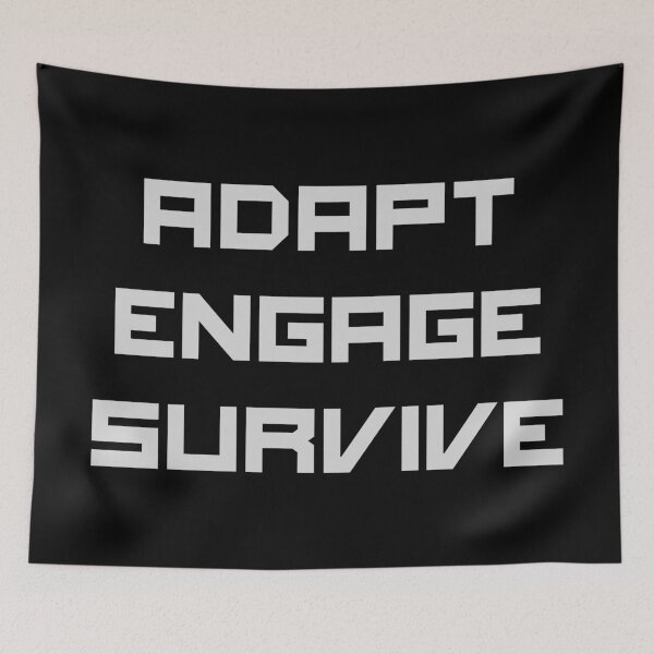 Item preview, Adapt Engage Survive designed and sold by Legit Hooligan.