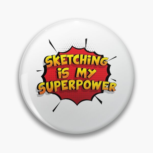 Artikelvorschau, Sketching ist mein Superpower Lustiges Sketching Designgeschenk entworfen und verkauft von Custom365.