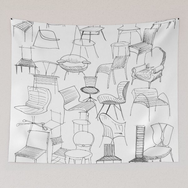Item preview, furniture sketches designed and sold by jorgelebeau.