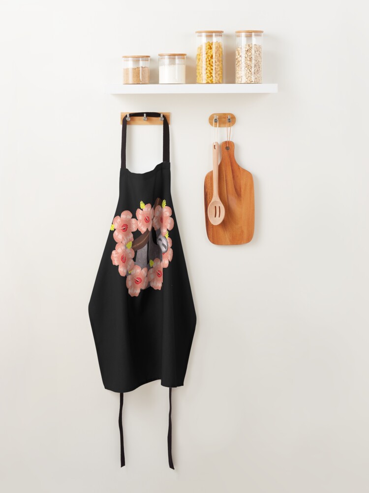 Alternate view of Sloth Flower Pattern Apron