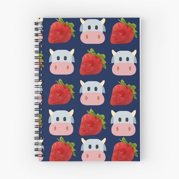 Item preview, Strawberry cow very cute pattern (Blue) designed and sold by NoodleBazaar.