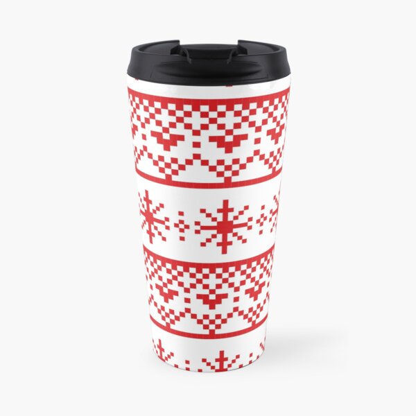 Red flakes Travel Mug