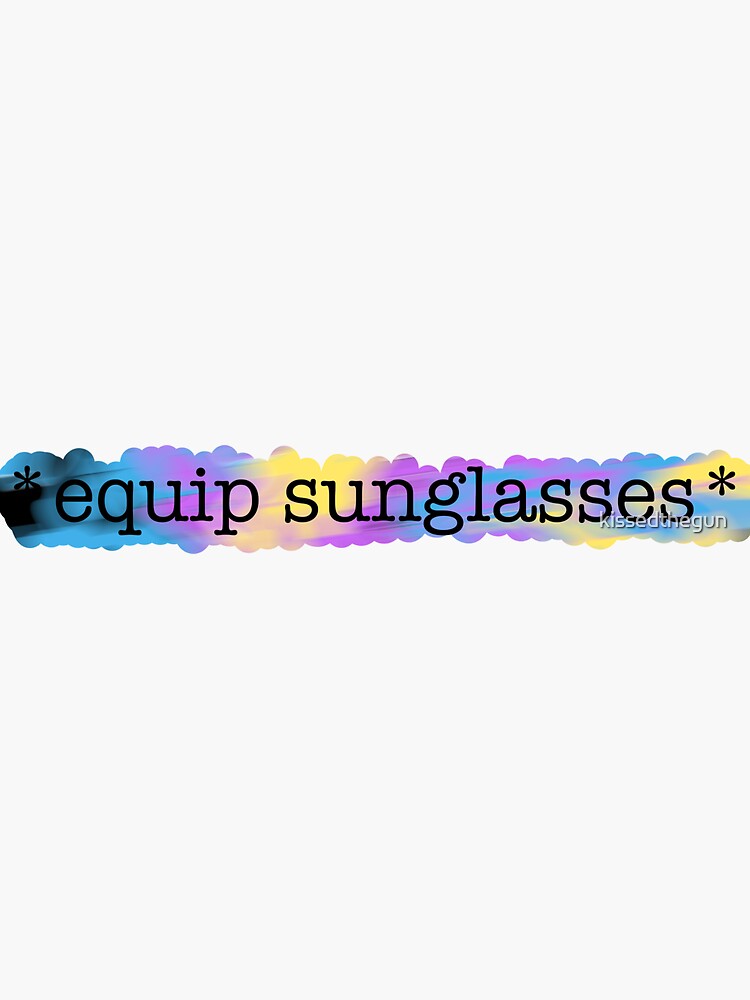 "*equip sunglasses* Hot Mulligan" Sticker for Sale by kissedthegun