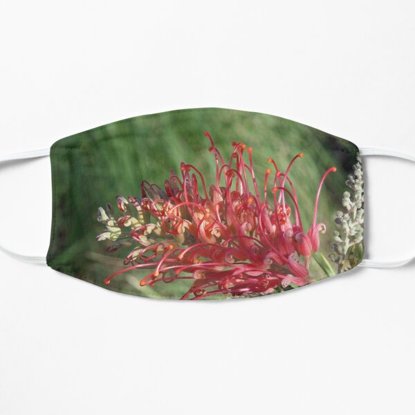 Red Blooms Los Angeles Flat Mask