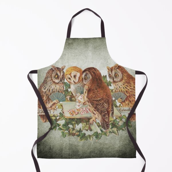 Item preview, Cool Owls Gambling and Playing Poker on Table designed and sold by critterville.