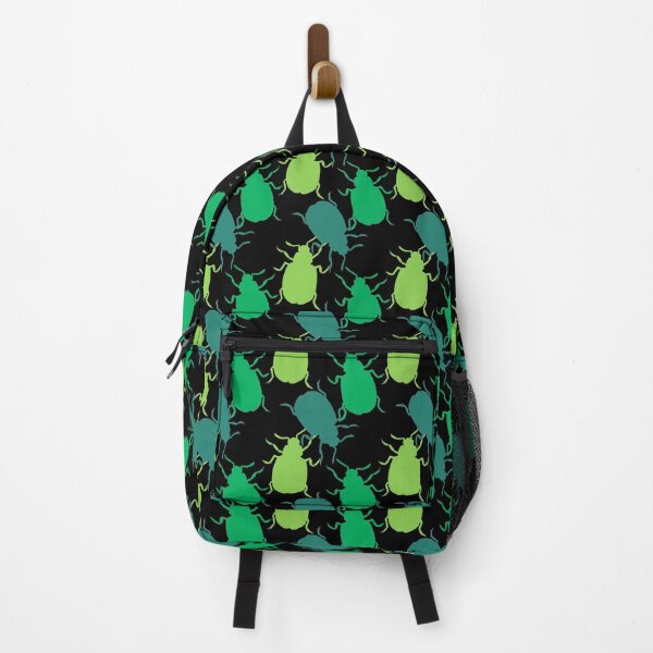 Item preview, Green Beetle Bug Pattern designed and sold by Ivy Lily Art.