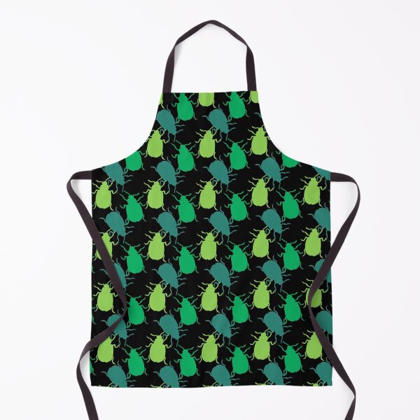 Item preview, Green Beetle Bug Pattern designed and sold by Ivy Lily Art.